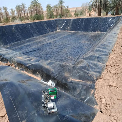 Geomembrana de HDPE lisa de 1,5 mm para embalses y piscinas Materia prima HDPE LLDPE