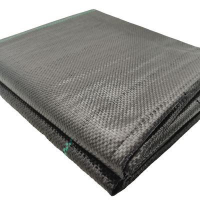 Geotextiles tejidos 3.81*15.24m 120GSM PP Tejido de geotextiles para longitud personalizada