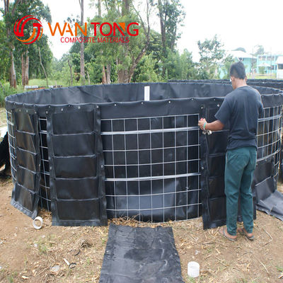 100% de HDPE virgen LLDPE Materia prima Wantong 0,5 mm Geomembrana para el revestimiento de estanques de vertederos