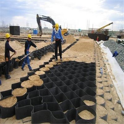 Geocell de superficie lisa blanca de HDPE para la estabilización y el control de la erosión del suelo