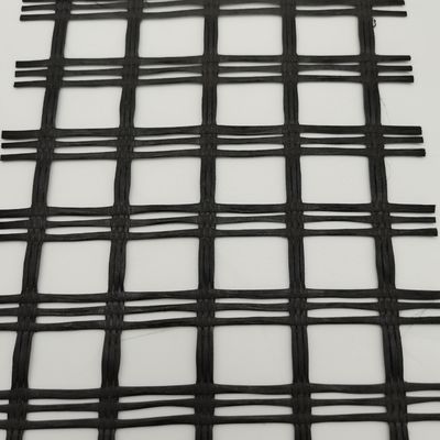1m-6m de ancho Uniaxial de tejido de poliéster Geogrids Revestidos con PVC de alta resistencia
