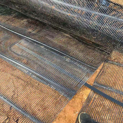 Geogrid de plástico uniaxial de alta resistencia 40kn/M HDPE para una longitud de rodillo de 50 m y un ancho de 1 m