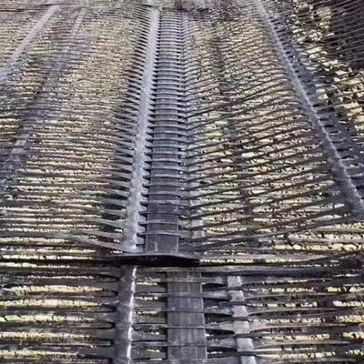 Geogrid uniaxial de plástico HDPE de 120KN para estabilización geosintética 50m longitud de rodillo