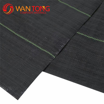 Alta resistencia a la tracción 5 oz de tejido tejido negro PP Geotextil para la construcción de carreteras