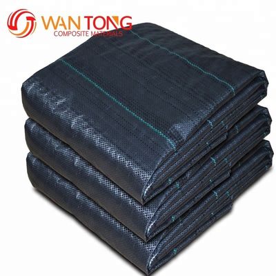 Alta resistencia a la tracción 5 oz de tejido tejido negro PP Geotextil para la construcción de carreteras
