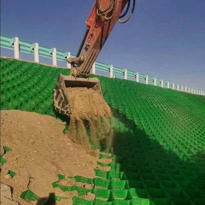 Noruega Geocella de HDPE para pared de contención 50mm-250mm Alturas CE ISO14001 ISO9001 Certificado