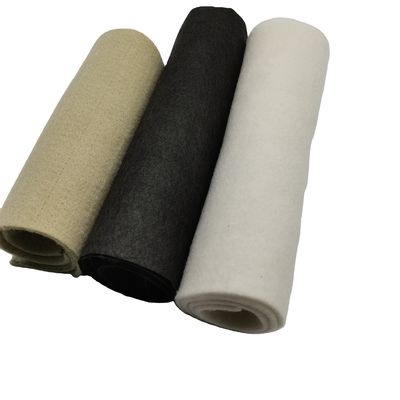Aguja de mascota de fibra corta negra perforada Geotextil no tejido para refuerzo de filtración