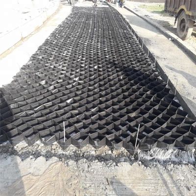 ISO14001 Geocell de HDPE personalizado para construcción de paredes de contención y estabilización de grava