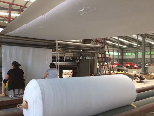 Tejido de geotextil no tejido para la construcción de carreteras con certificación ISO9001 ISO14001 BV