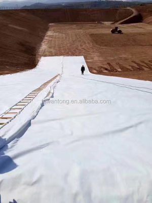Tejido de geotextil no tejido para la construcción de carreteras con certificación ISO9001 ISO14001 BV