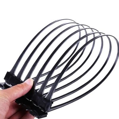 CE/ISO9001 Geogrid uniaxial de HDPE certificado para el refuerzo de paredes de retención Negro