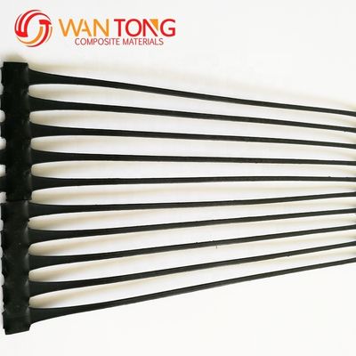 CE/ISO9001 Geogrid uniaxial de HDPE certificado para el refuerzo de paredes de retención Negro