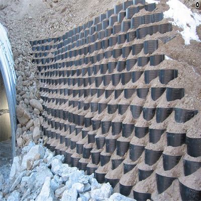 1.0-1.7MM espesor Geocell de polietileno HDPE para redes de tierra de hierba en carreteras