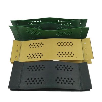 Diseño tradicional Geocell de plástico HDPE texturizado y perforado para la construcción de carreteras