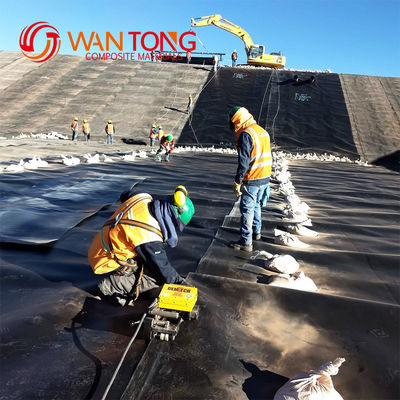 0.2-3.0mm espesor PVC LLDPE HDPE Geomembrana para el diseño chino estilo de pared vertical