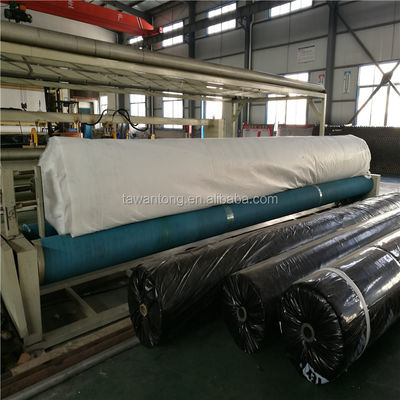 Poliéster gris con aguja de polipropileno perforado Geotextil no tejido para 100gm 1000gm