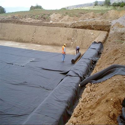 Geomembrana de HDPE para el revestimiento de presas de espesor 0,2-4 mm plástico a prueba de agua LDPE/LLDPE/PVC