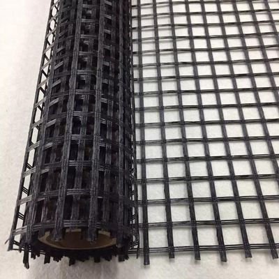 100 m/rollo de red de geometría tricotada de PET para la construcción de muros de contención