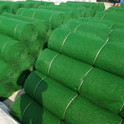 Alfombra de control de erosión geomática 3D para protección de paisajes o pendientes Alfombra verde