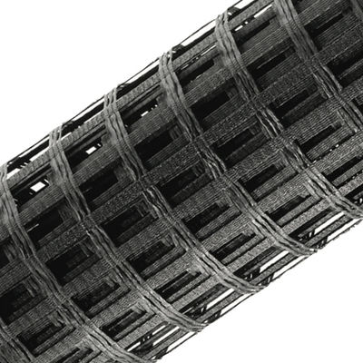 Geogrid de fibra de vidrio para el estilo de diseño chino Refuerzo de asfalto Instalación in situ