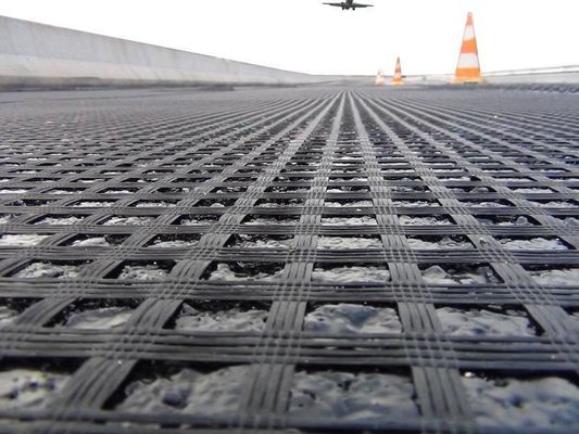 Geogrid de fibra de vidrio para el estilo de diseño chino Refuerzo de asfalto Instalación in situ