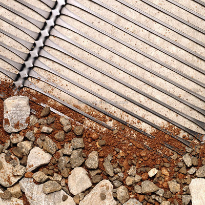 50 m de rejilla geográfica de plástico para el rendimiento uniaxial monoorientado de PP polipropileno HDPE