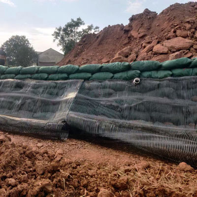 1m de ancho de alta resistencia PP/HDPE Geogrid de plástico uniaxial para pared de contención 110kn/M
