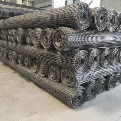 Geomalla 40kn Grid Mesh Biaxial PP Geogrid de plástico para solución de refuerzo de carreteras