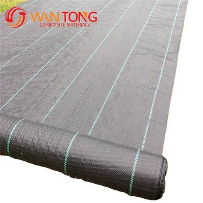 Tejido de control de malezas de geotextil de PP Tejido de paisaje para cubierta de suelo Ancho 1-6 m