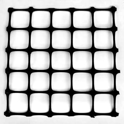 Geomalla 40kn Grid Mesh Biaxial PP Geogrid de plástico para solución de refuerzo de carreteras