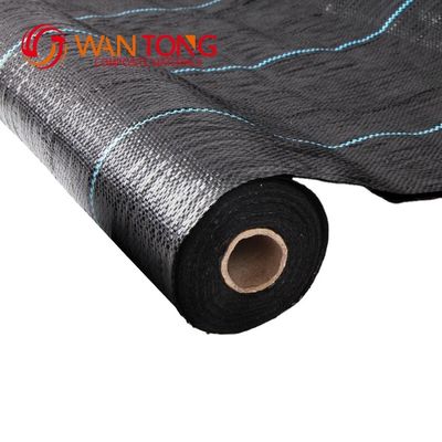 Tejido de control de malezas de geotextil de PP Tejido de paisaje para cubierta de suelo Ancho 1-6 m