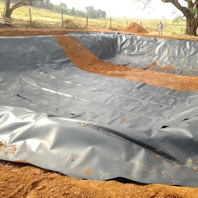 1 mm HDPE Geomembrana de piscifactoría Liner de estanqueidad Rollo a prueba de agua Materia prima 100% de HDPE virgen
