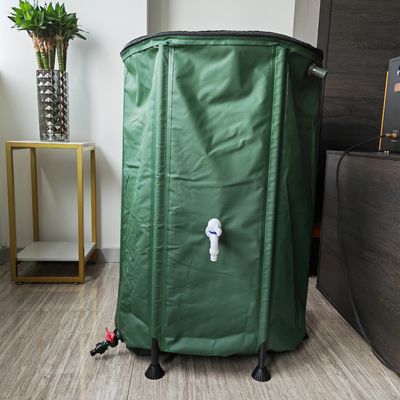 Barril de lluvia plegable para recolección portátil de agua de lluvia en almacenamiento de agua al aire libre