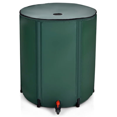 Recolector de agua de lluvia extraestable 100 gal almacenamiento portátil de agua para riego de jardín