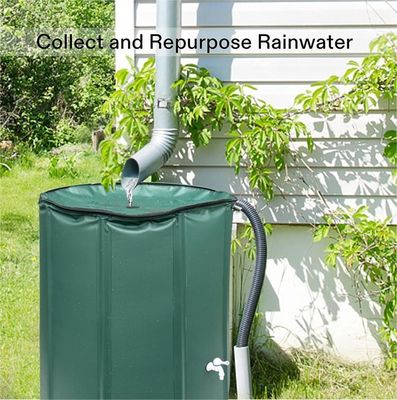 Recolector de agua de lluvia extraestable 100 gal almacenamiento portátil de agua para riego de jardín