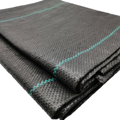 Alfombra de cobertura de suelo agrícola 100GSM PP alfombra de maleza tejida para control de malezas de barrera