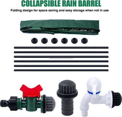 Barril de lluvia plegable de 250L La adición perfecta a su sistema de almacenamiento de agua del jardín