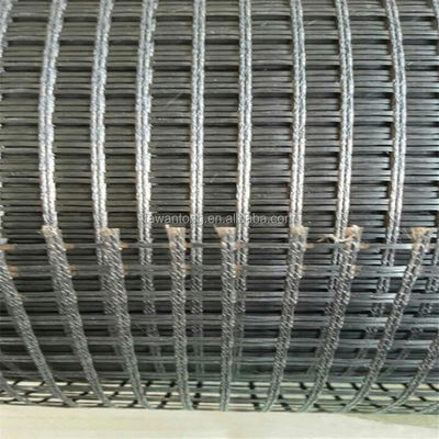 Estilo de diseño chino Estándar ISO de 50kn Geogrid de fibra de vidrio de vidrio para la construcción de carreteras