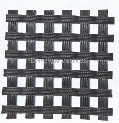 Estilo de diseño chino Estándar ISO de 50kn Geogrid de fibra de vidrio de vidrio para la construcción de carreteras