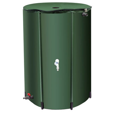 Tanque plegable de 66 galones para recolección y almacenamiento de agua en barricas de lluvia portátiles