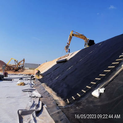Tanque de cría de camarones Geomembrana de HDPE de 2 a 8 m de ancho y 100% material virgen