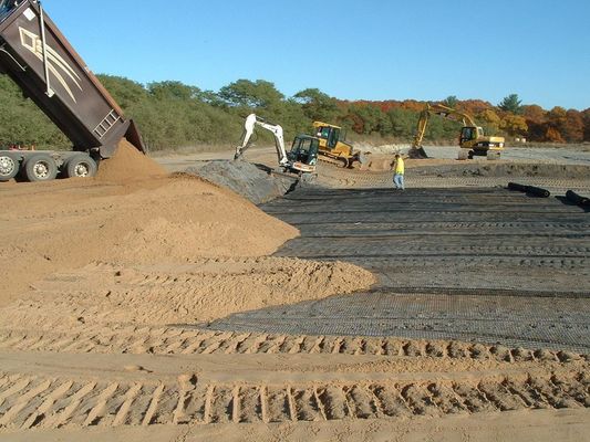 Material de pavimentación de carreteras de revestimiento por betún Rejilla de fibra de vidrio con malla de 12,7*12,7 mm