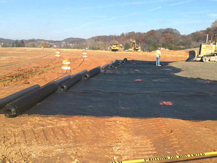 Material de pavimentación de carreteras de revestimiento por betún Rejilla de fibra de vidrio con malla de 12,7*12,7 mm