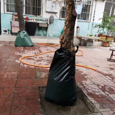 20 galones de bolsa de riego de árboles PE con cremallera Solución de riego por goteo ecológica