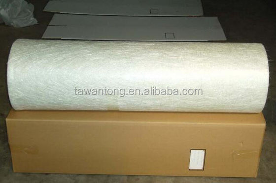 E-Vídeo Jushi Fibra de vidrio triturado de la hebra de la alfombra 300gsm 450gsm con suavidad media Blanco