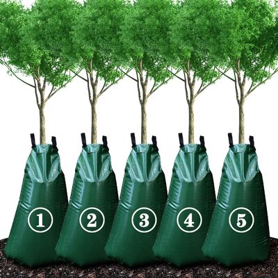 Saco de riego de raíces de liberación lenta de 25 galones para árboles Sistema automático de riego por goteo