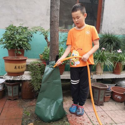 PE revestimiento de malla de PVC lonas de riego por goteo en el árbol bolsa de agua 15 20 galones para el cultivo de árboles