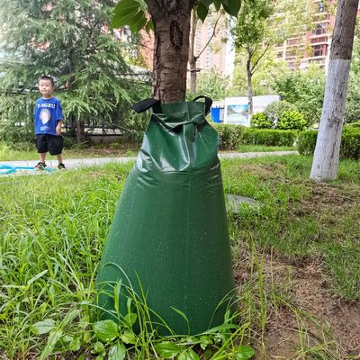 Sacos de plantación de árboles de 15 a 20 galones con tela de PVC y función de riego de liberación lenta