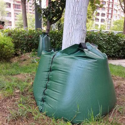 Sacos de plantación de árboles de 15 a 20 galones con tela de PVC y función de riego de liberación lenta
