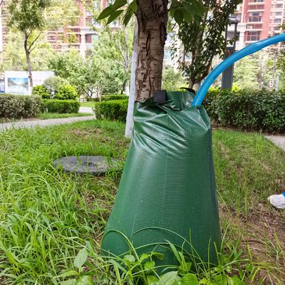 Sacos de plantación de árboles de 15 a 20 galones con tela de PVC y función de riego de liberación lenta